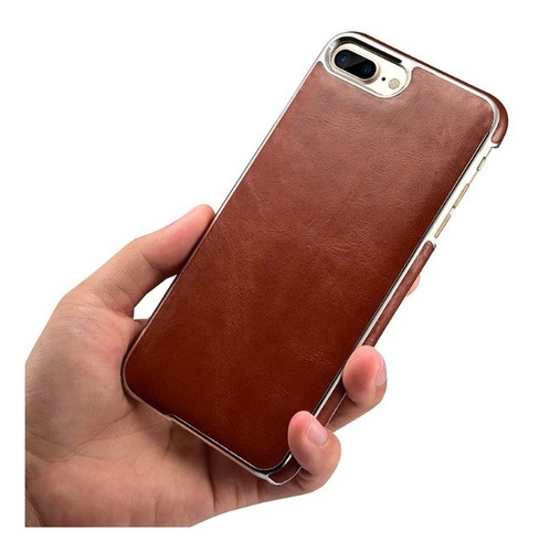 Apple® Leather Carcasa Cuero Genuino iPhone 8 Plus 7 Plus