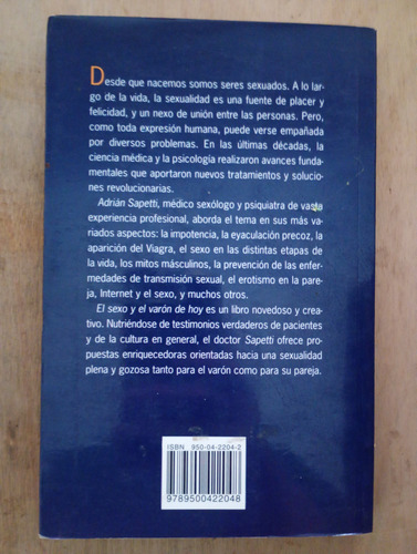El Sexo Y El Varón De Hoy - Adrián Sapetti (Usado)