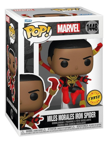 Funko Pop Miles Morales Iron Spider 1448 Chase Marvel Comics