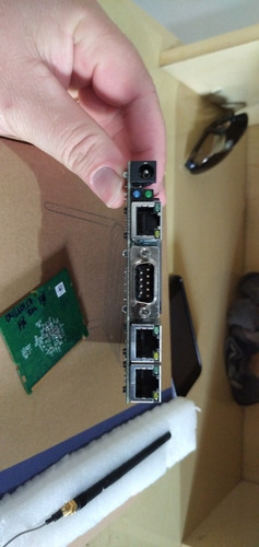 Mikrotik Rb433 Com Cartão Wi-fi E Cabo Pig Tail Usado