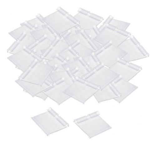 5 Paquete De 50 Soportes De Etiqueta De Precio De Plástico
