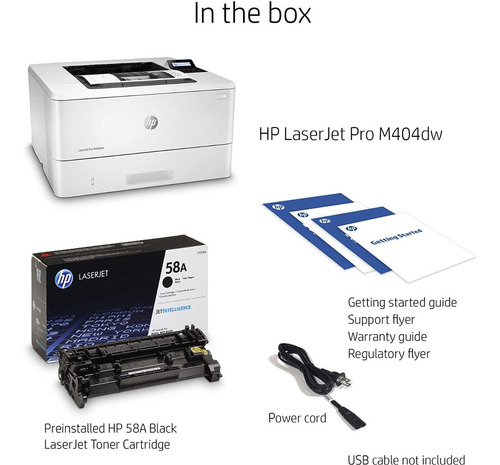Imagen 3 de 5 de Impresora Hewlett Packard Laserjet Pro M404dw Monocromatica