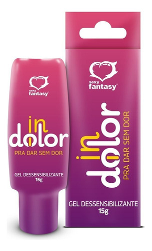 Lubrificante Gel Dessensibilizante Indollor 15g Sexy Fantasy