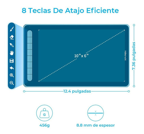 Imagen 6 de 9 de Tabla Digitalizadora Xp-pen Deco Lw Dibujo Profesional
