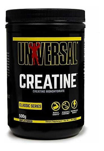 Universal Nutrition Creatina, 500 Gramos, Polvo, Sin Lugar