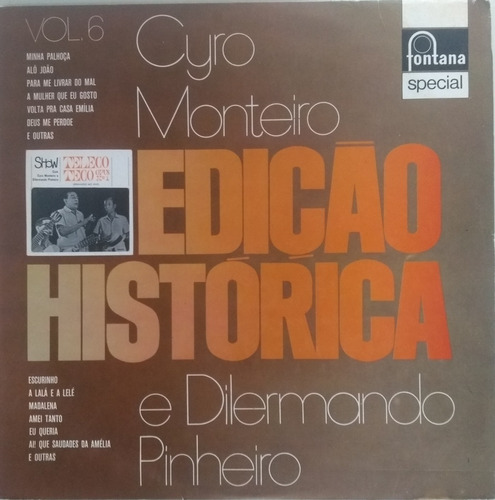 Lp Cyro Monteiro - Edicao Historica