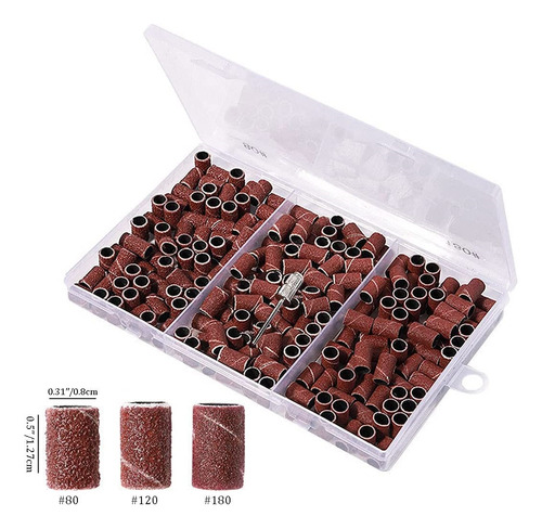 Lijas Barriles Para Pulidor Drill De Uñas Repuestos + Punta