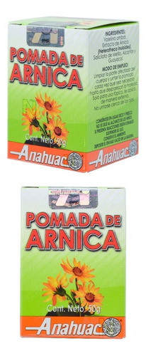 (duo Pack) Pomada De Arnica (50 Gr) Anahuac