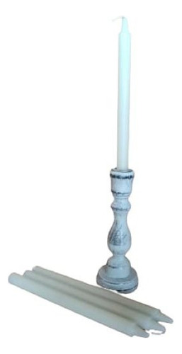 Candelabro Fino + 4 Velas Largas