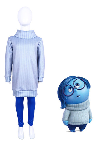 Anime Movie Inside Out Anxiety Cosplay Costume Joy
