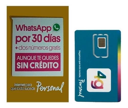 Chip Gsm Personal 4g Prepago Sim Nano Micro 100 Unidades