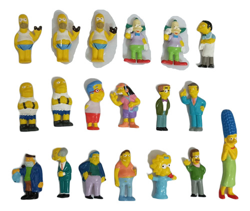 Lote X 19 Muñecos Los Simpsons Muñequitos