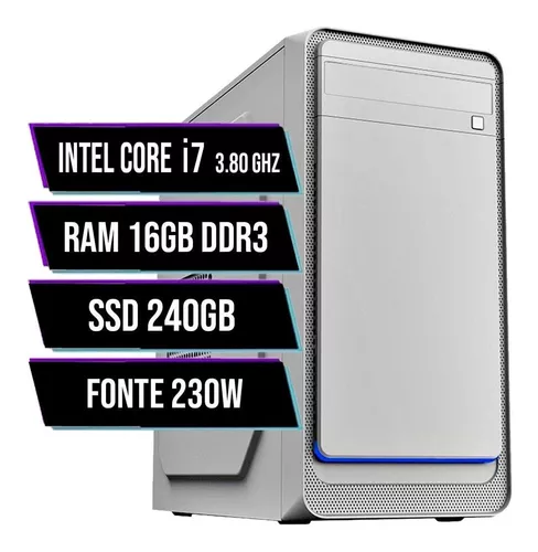 Computador Pc Gamer Barato Intel Core I7 3.8ghz / 8gb Ram