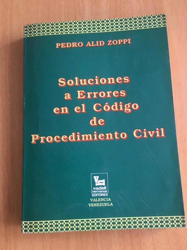 Soluciones A Errores En El Cpc Venezolano, Zoppi