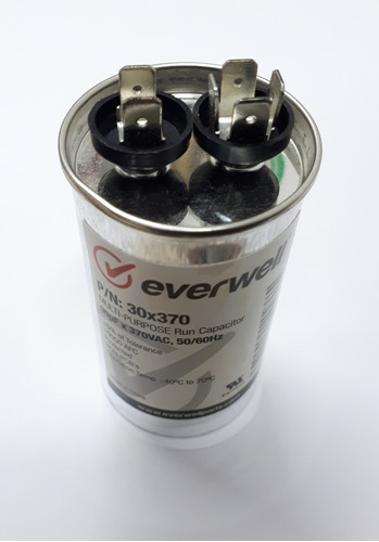 Capacitor De Marcha 30 Mfd 370v Marca Everwell (ca30x370)