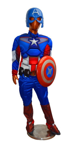 Disfraz Avengers Capitan America Musculos Halloween