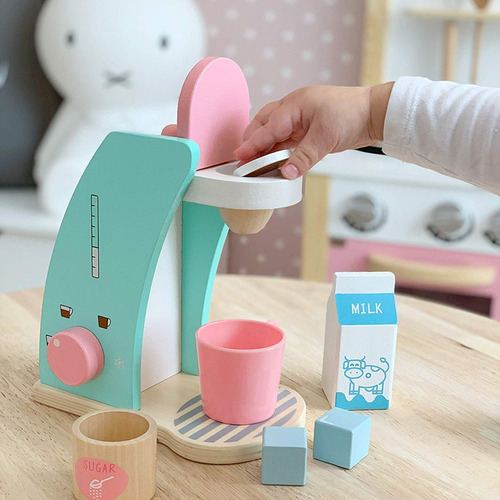 Imagen 6 de 9 de Cafetera De Madera Con Accesorios Acool Ac7348
