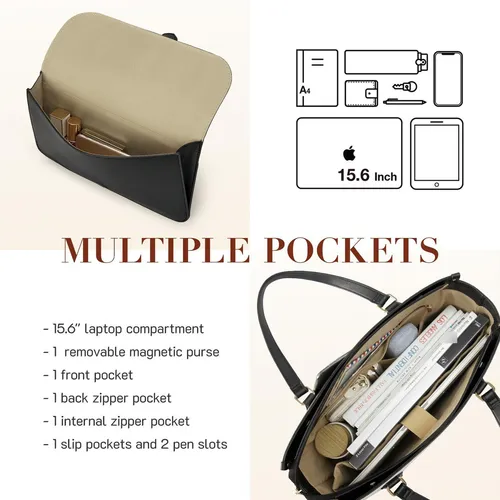 Missnine Bolsa Para Laptop 15.6 Con Bolsa Extraíble
