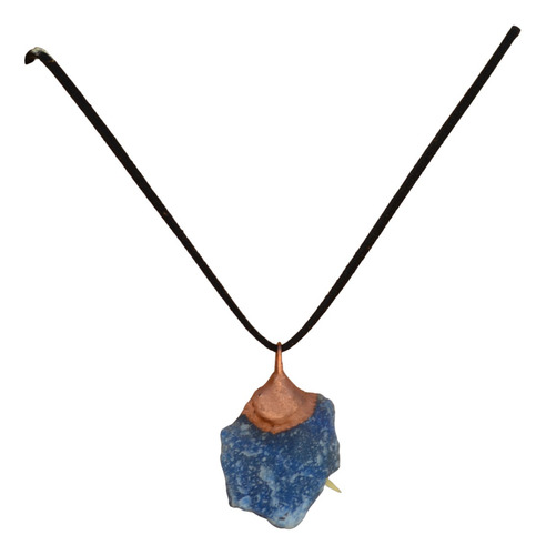 Collar Piedra Cuarzo Azul, Meditacion, Yoga, Equilibrio