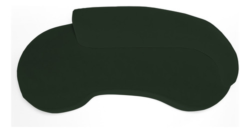 Sofá Living 3 Lugares 210cm Braço Dir Mozart Veludo Verde