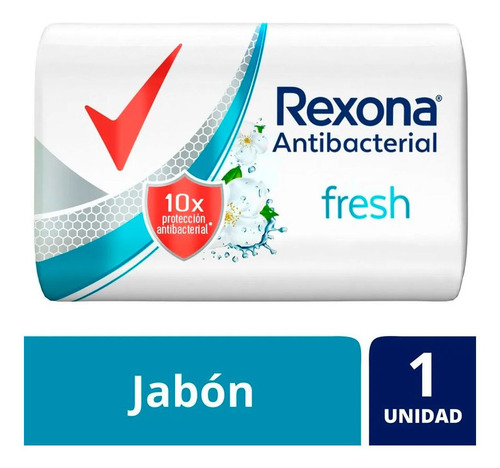 Rexona Jabon En Barra Antibacterial Fresh X 90 Gr