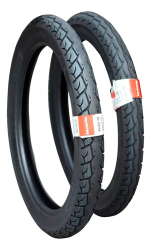 Pneu 90/90-18 + 80/100-18 Titan Cg Ybr Matrix Levorin
