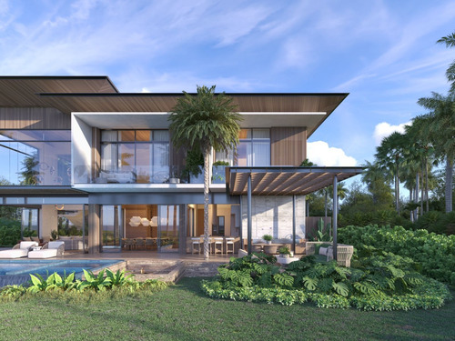 Villa En Cap Cana De 4 Habitaciones En Plano Inicia Obra Con La Firma Del Contrato
