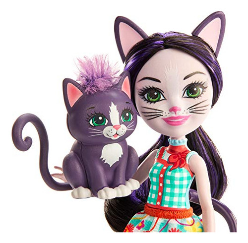Boneca Enchantimals Ciesta Cat Com Boneco De Alpinista De 6