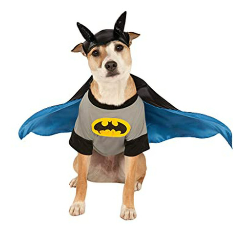 Disfraz Para Mascotas Batman Gray, Tamaño Mediano