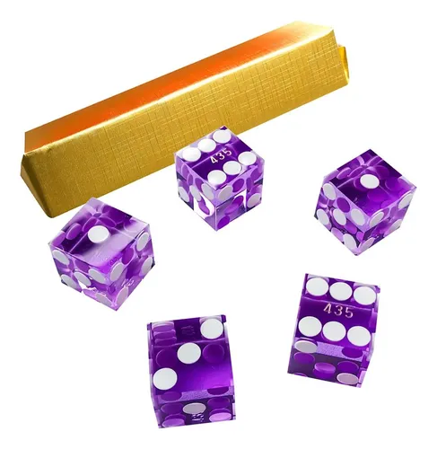 Dados De Casino Yuanhe 19mm Violeta - Grado Aaa Precisión