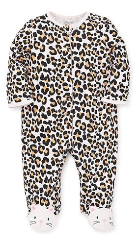 Little Me 2-piece Baby Girls' Leopard Print Kitty Feet Footi