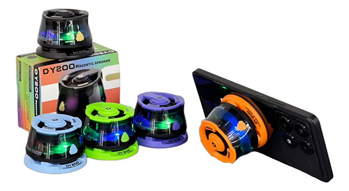 Bocina Bluetooth Magnética Nuevo 2025 Estilo Mecha Cyberpunk Azul