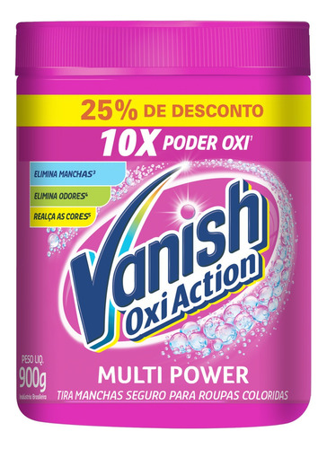 Tira Manchas Em Pó Potencializador de Lavagem Oxi Action 400g Vanish