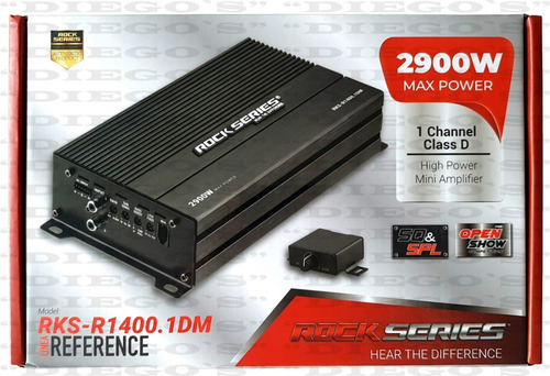 Imagen 1 de 9 de Amplificador Rock Series Rks-r1400.1dm 2900w 1 Canal 1 Ohm