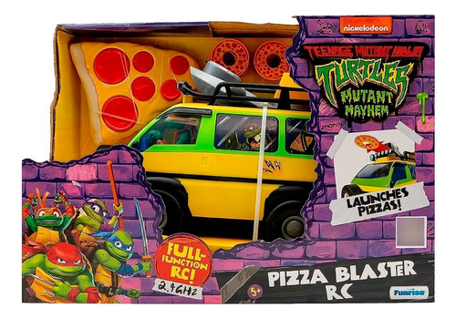 Camioneta Tortugas Ninja Pizza Blaster R/control Orig Cuo