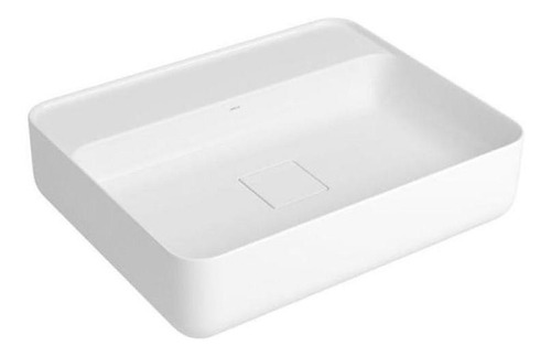 Cuba De Apoio Retangular Com Mesa Slim Branca Deca 50 Cm