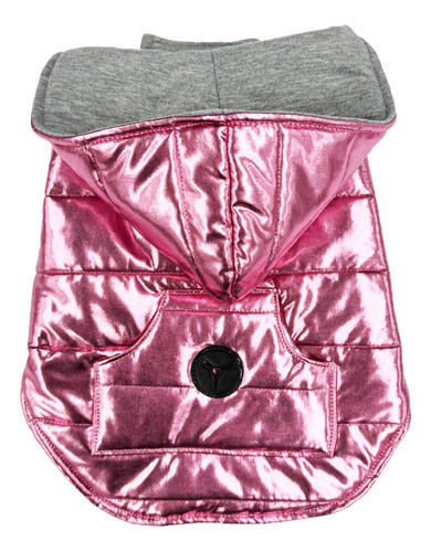 Chaleco Para Perro Impermeable Rosa Metálico