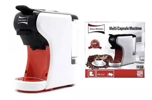 Comprar Cafetera espresso multicápsula y café molido gris Kitchencook