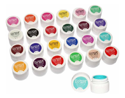 24 Gel Paint Para Uñas (nail Art) Colores Surtidos 