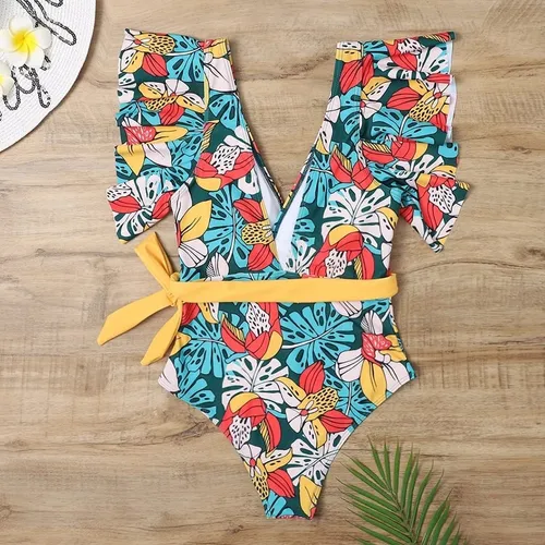 Traje de baño mujer con olanes hotsell