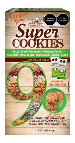Taifelds Super Cookies Con 9 Super Foods 630g Kosher