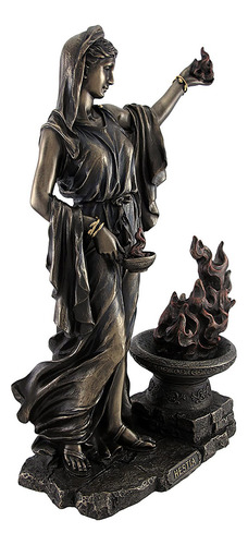Greek Goddess Hestia Bronzed Statue Roman Vesta