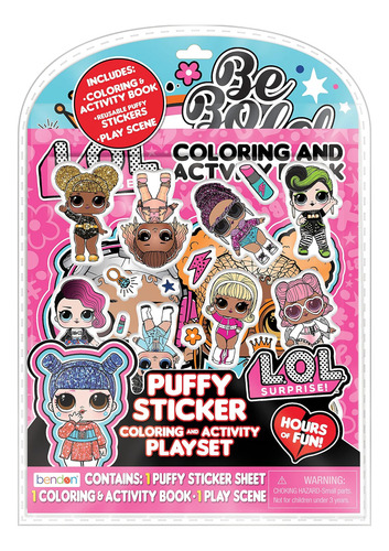 Bendon Lol Surprise Puffy Sticker Libro Para Colorear Y Acti