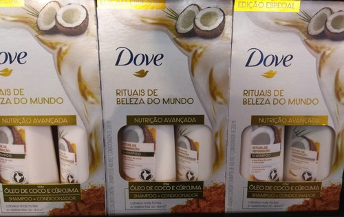Kit Dove Shampoo 400ml + Condicionador 200ml Óleo De Côco