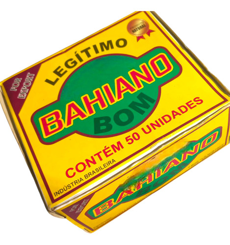 Caixa De Papel P/charuto Com 50unidades. Bahiano Bom Amarelo