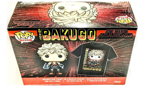 Funko Pop & Tees My Hero Academia Katsuki Bakugo Ed Especial (Usado)
