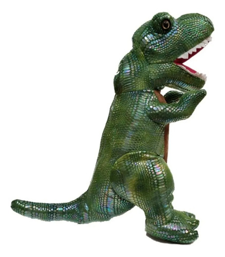 Dinosaurio T Rex Kidz Time Peluche De 50 Cm Verde Musgo