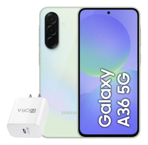 Samsung Galaxy A36 5g 128 Gb 8 Gb Dual Sim Awesome Lima + Adapter Genérico