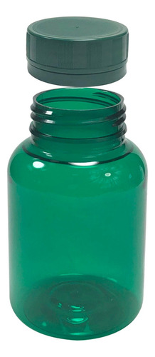 Pote Para Cápsulas Pet 150ml C/ Tampa Lacre (20 Unidades) Sabor Verde