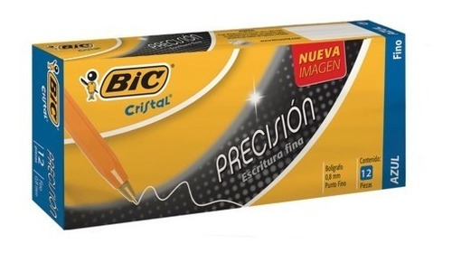 Imagen 1 de 2 de Boligrafo Bic P.fino C/12 Azul Precio Mayoreo $30.07 Cotiza!